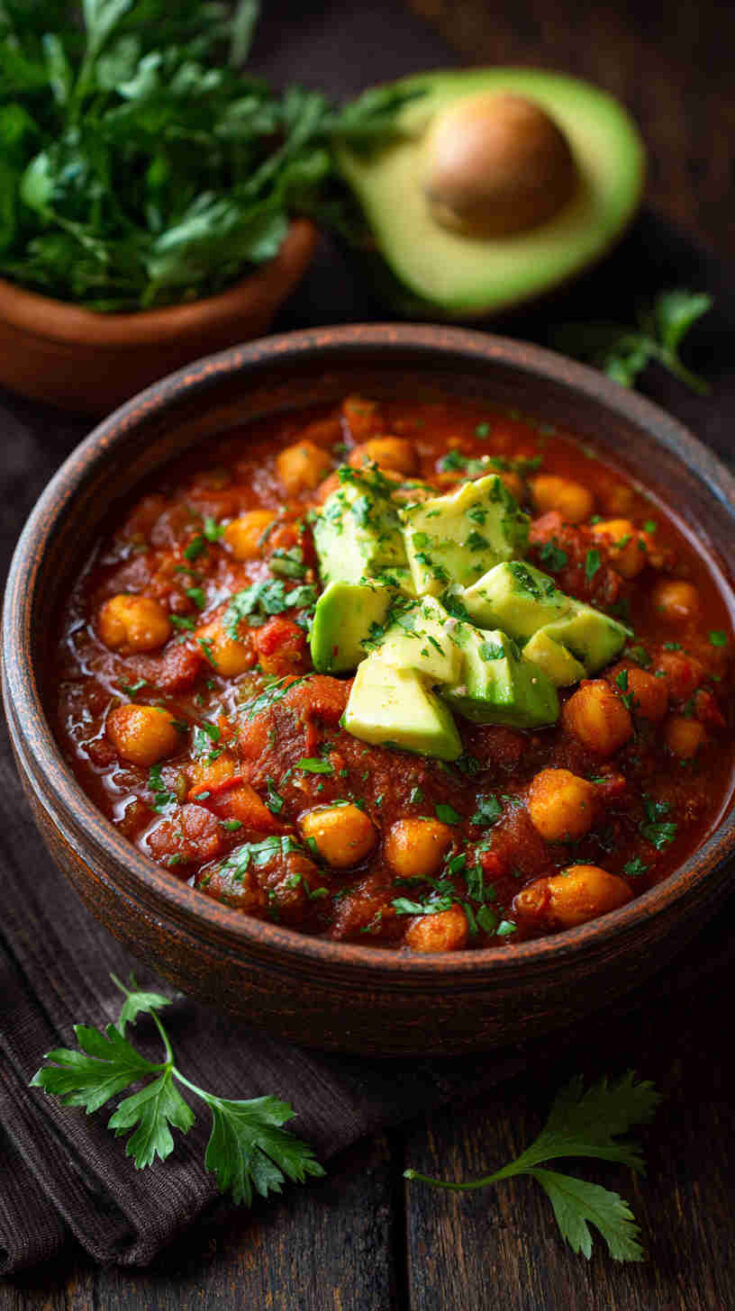 Crockpot Three-Bean Vegan Chili