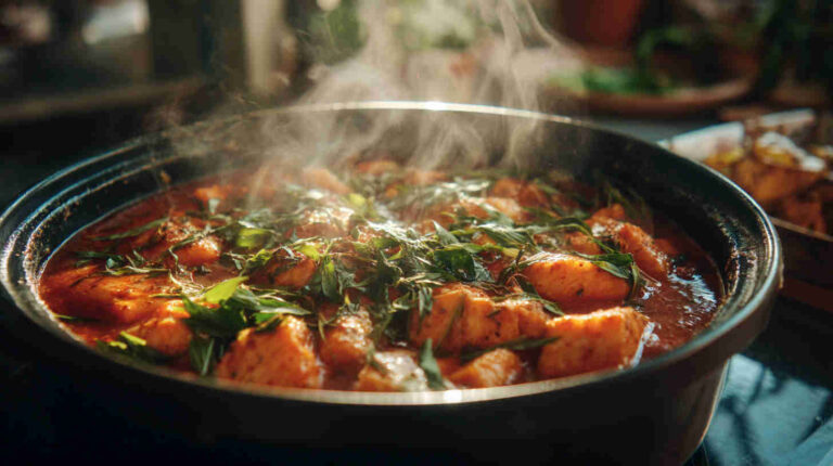 Crockpot Tomato Basil Fish Stew