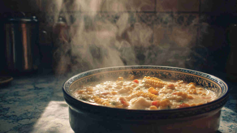 Slow Cooker Creamy Crab and Corn Chowder