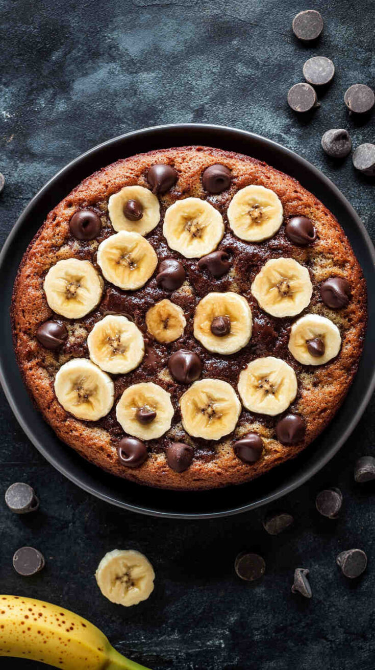 Crockpot Banana Chocolate Chip Cake recipe