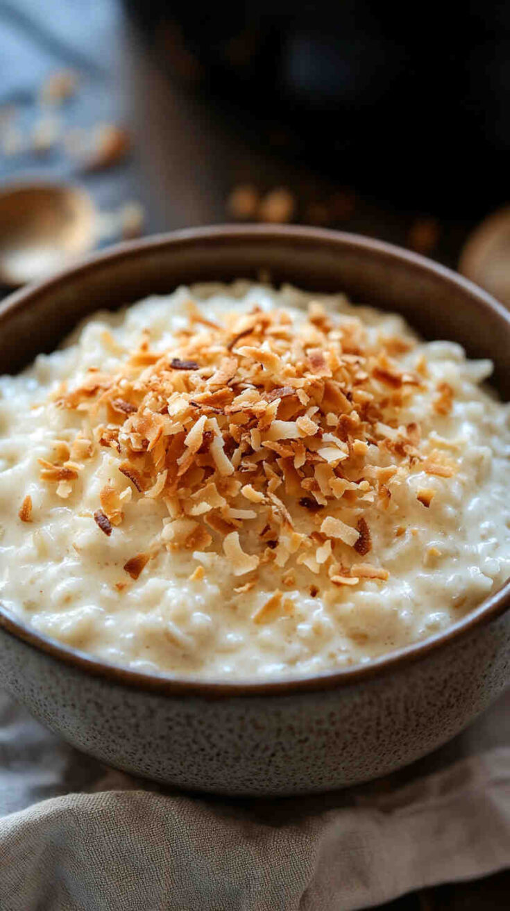 Crockpot Coconut Rice Pudding recipe