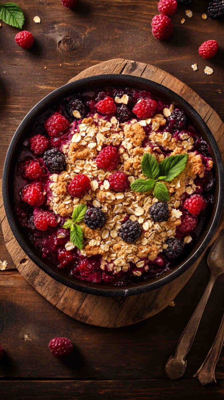 Crockpot Gluten-Free Berry Cobbler recipe