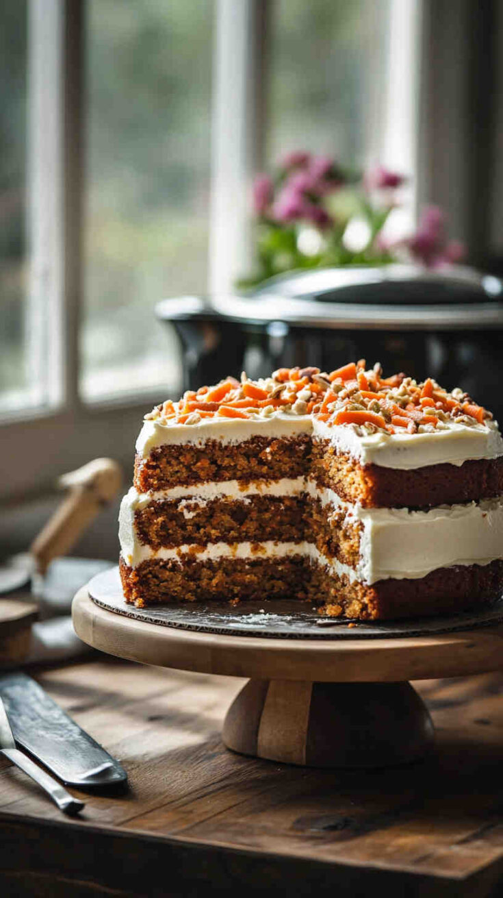 Crockpot Gluten-Free Carrot Cake recipe