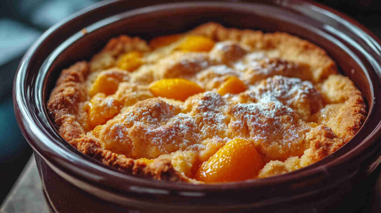 Slow Cooker Apricot Cobbler recipe