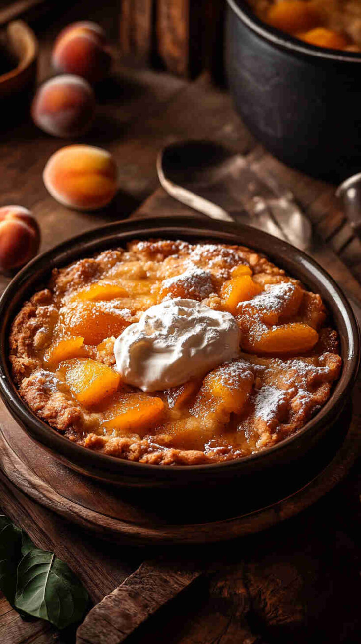 Slow Cooker Apricot Cobbler recipe