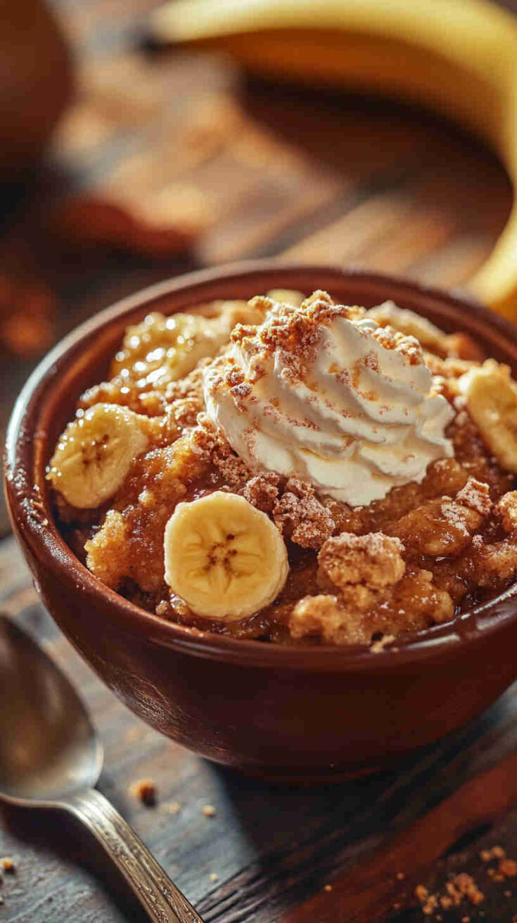 Slow Cooker Banana Cobbler recipe