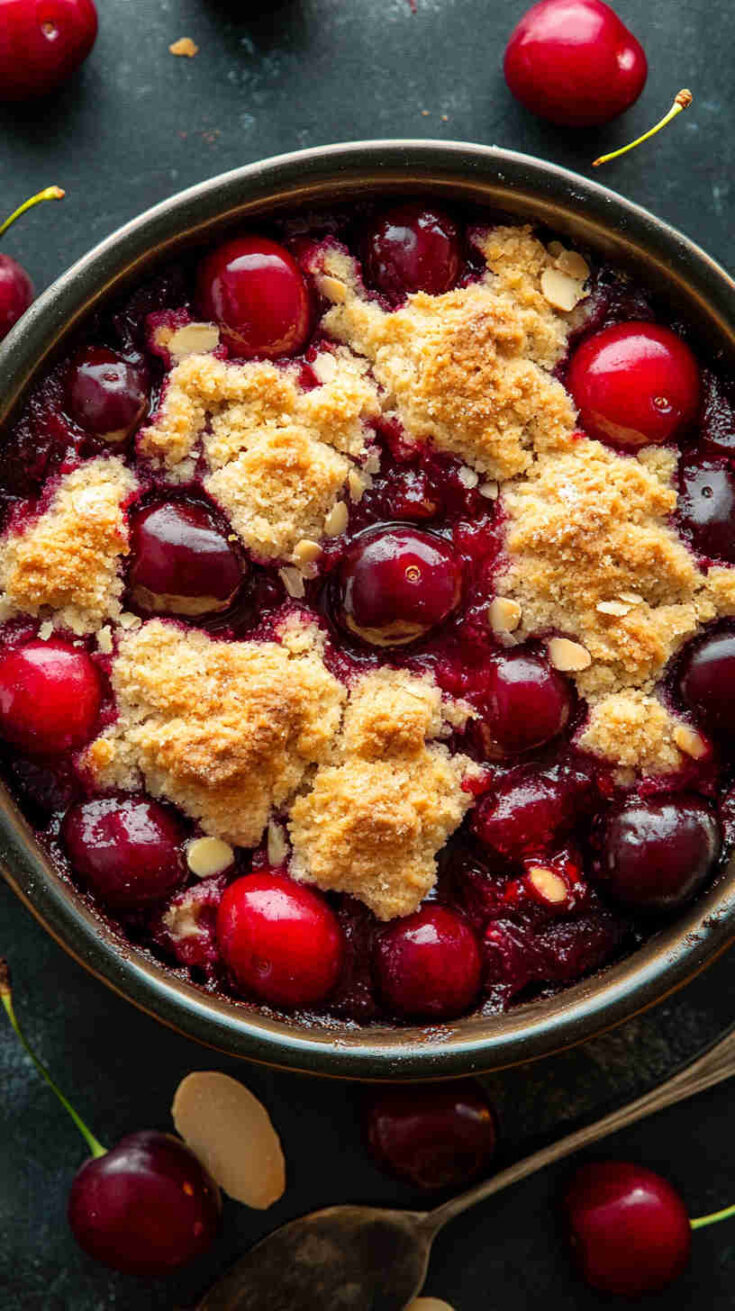 Slow Cooker Cherry Almond Cobbler recipe
