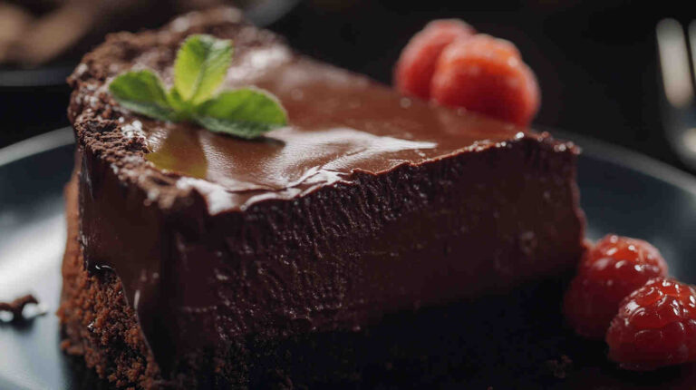 Slow Cooker Flourless Chocolate Cheesecake recipe