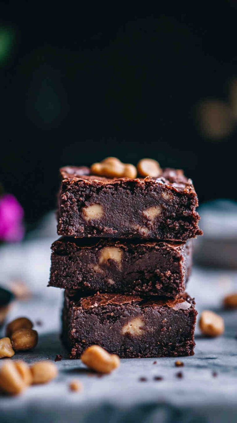 Slow Cooker Flourless Peanut Butter Brownies recipe