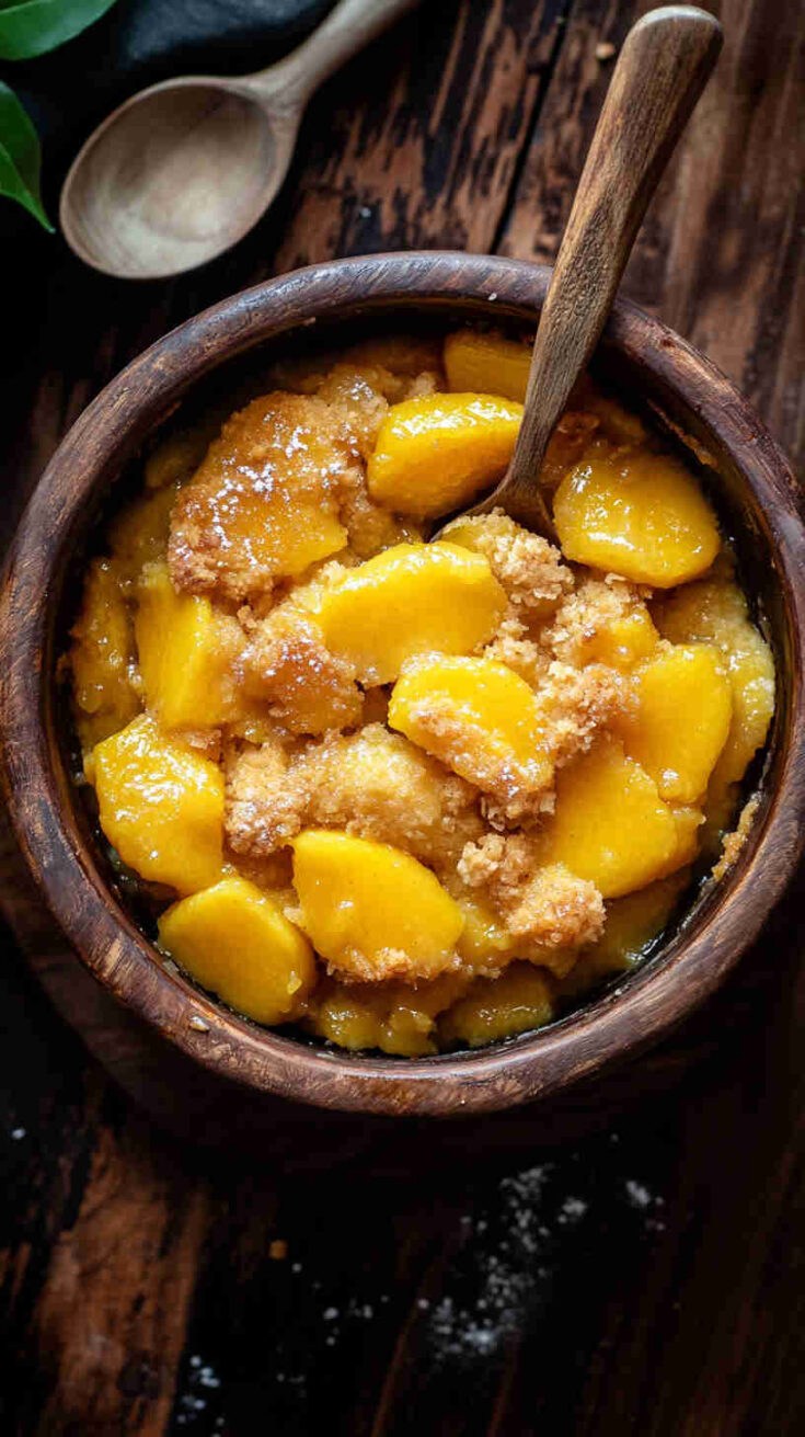 Slow Cooker Mango Cobbler recipe