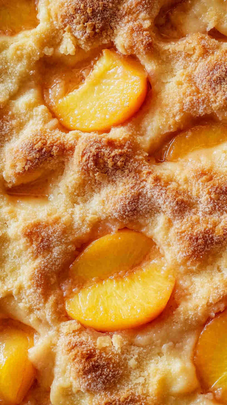 Slow Cooker Peach Cobbler recipe