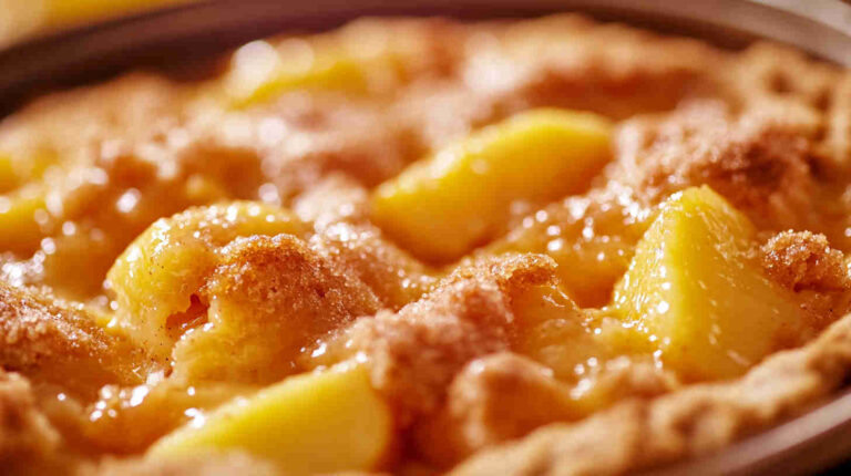 Slow Cooker Peach Cobbler recipe