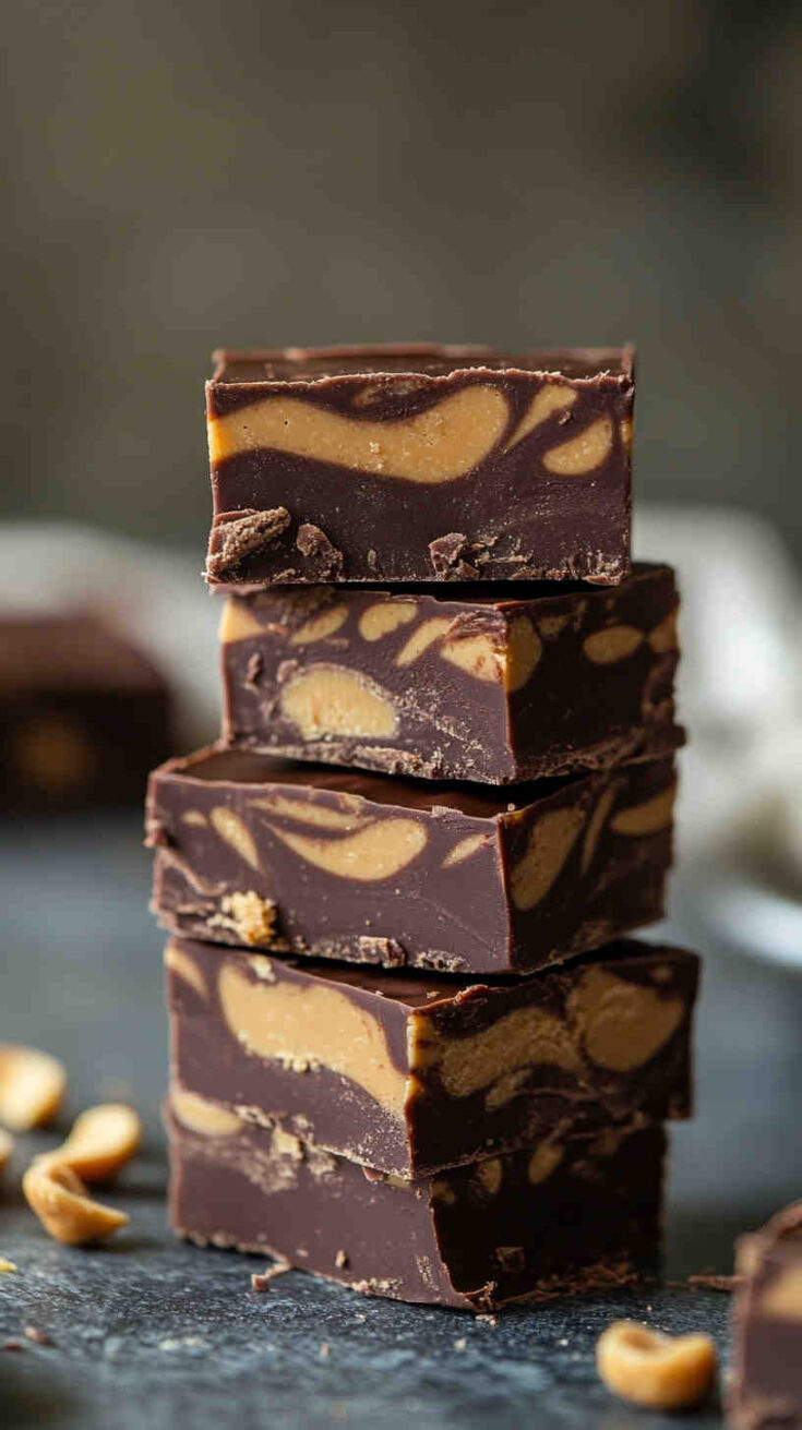 Slow Cooker Peanut Butter Chocolate Fudge recipe