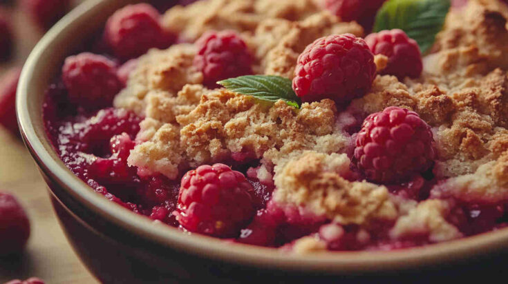 Slow Cooker Raspberry Cobbler recipe