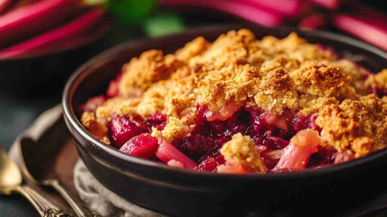 Slow Cooker Rhubarb Cobbler recipe