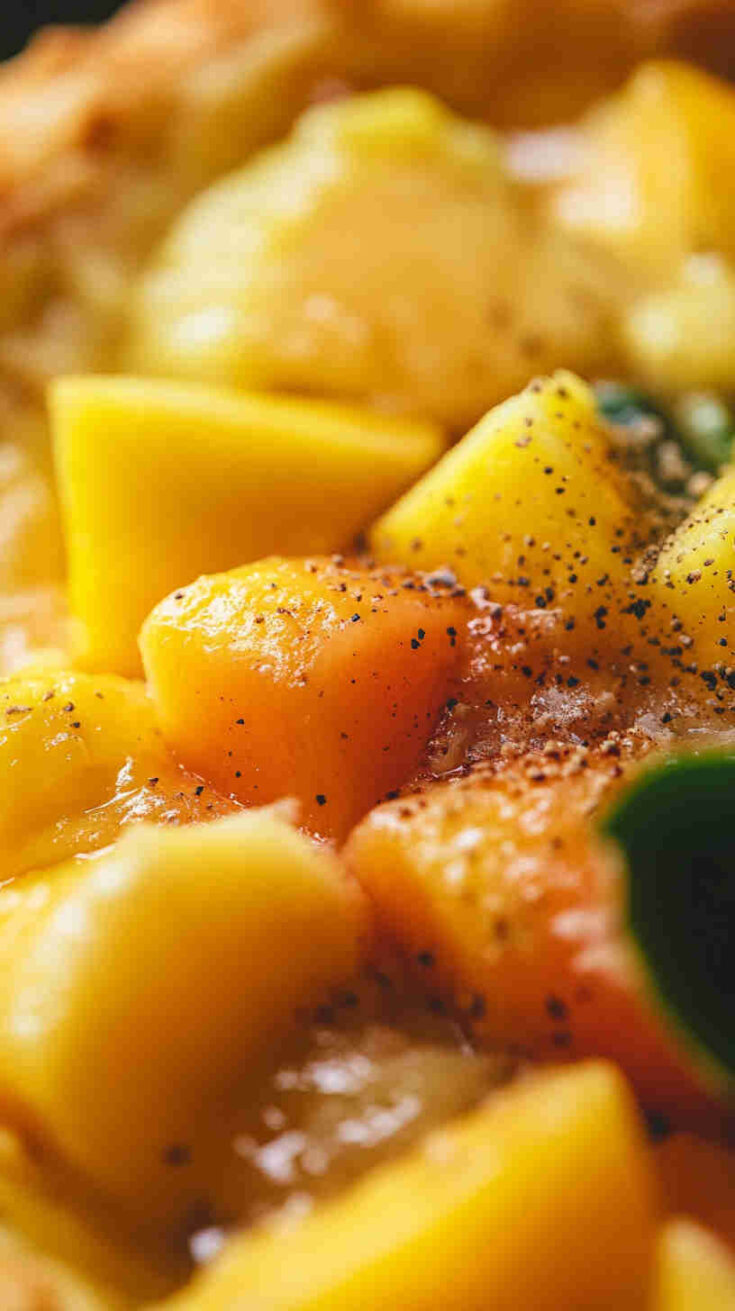 Slow Cooker Tropical Fruit Cobbler recipe