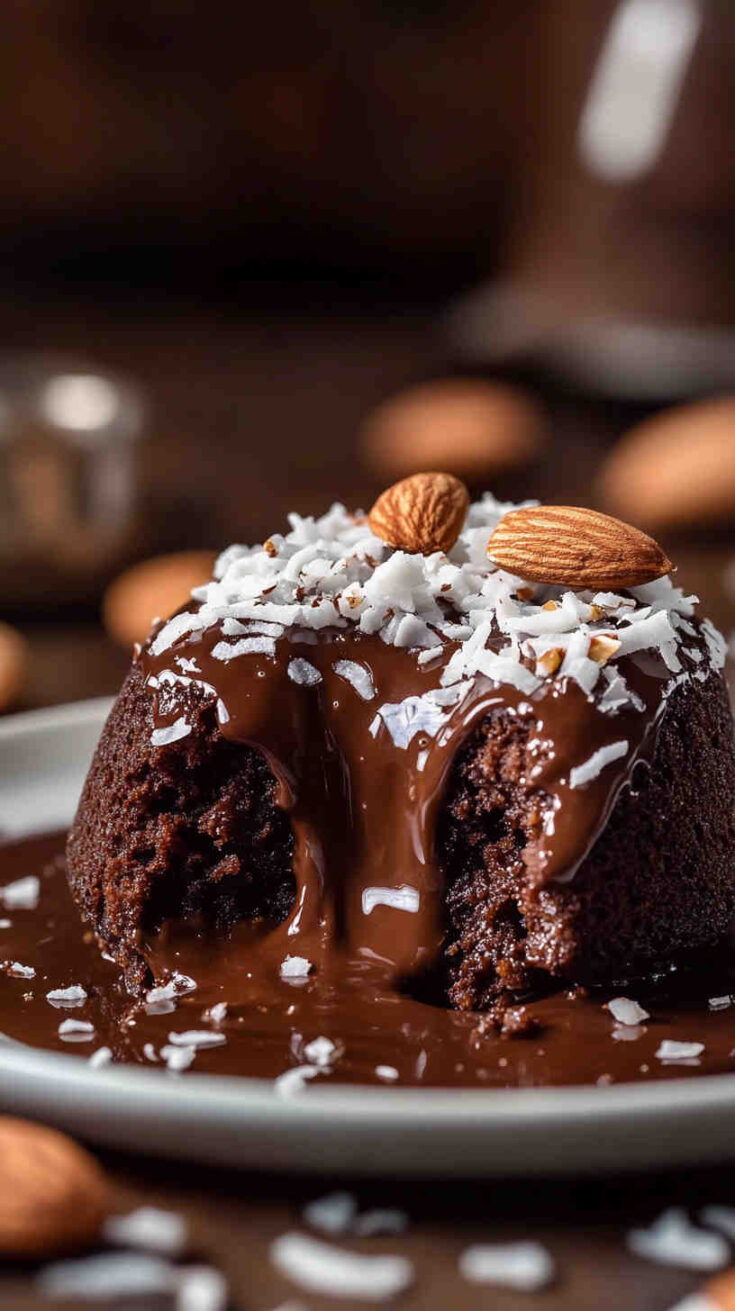 Slow Cooker Almond Joy Lava Cake recipe