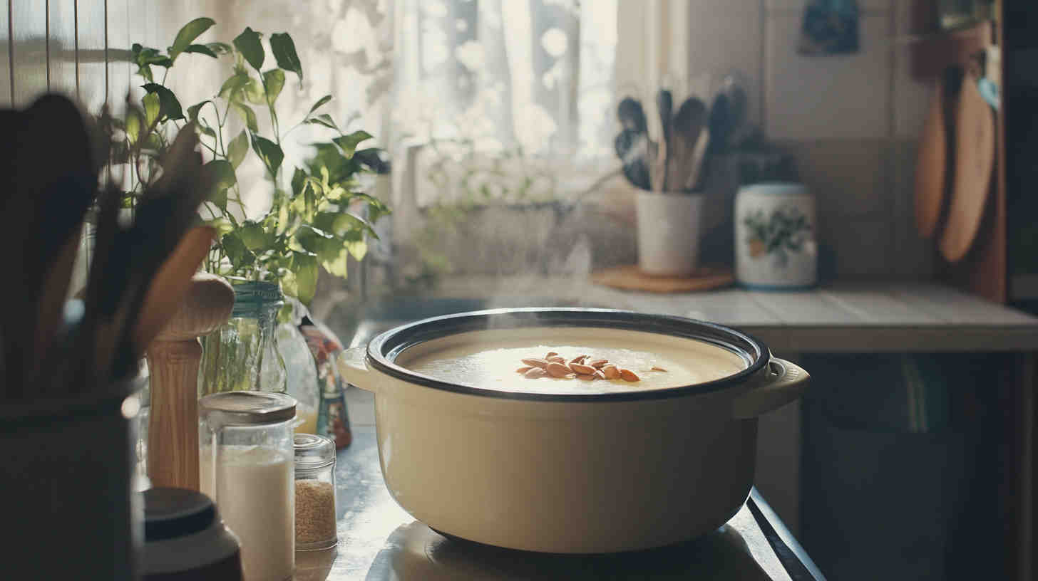 Slow Cooker Almond Milk Pudding Recipe 20