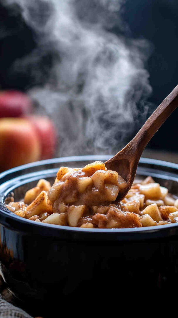 Slow Cooker Apple Cinnamon Pudding Recipe 12