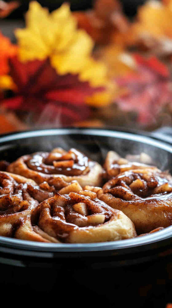 Slow Cooker Apple Cinnamon Rolls Recipe 6