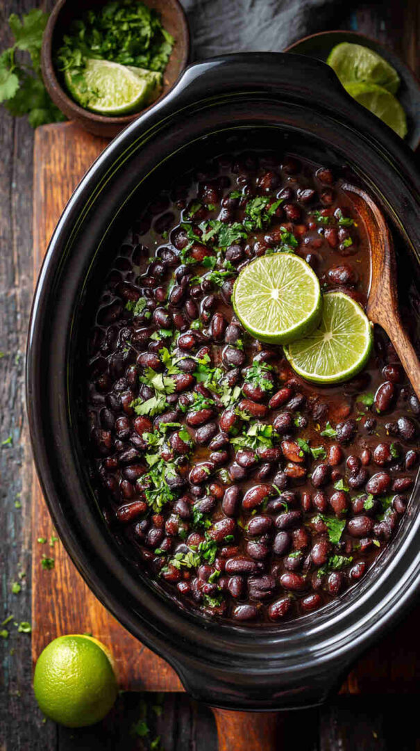 Slow Cooker Black Beans With Garlic And Lime 31