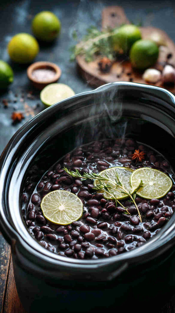 Slow Cooker Black Beans With Garlic And Lime 34