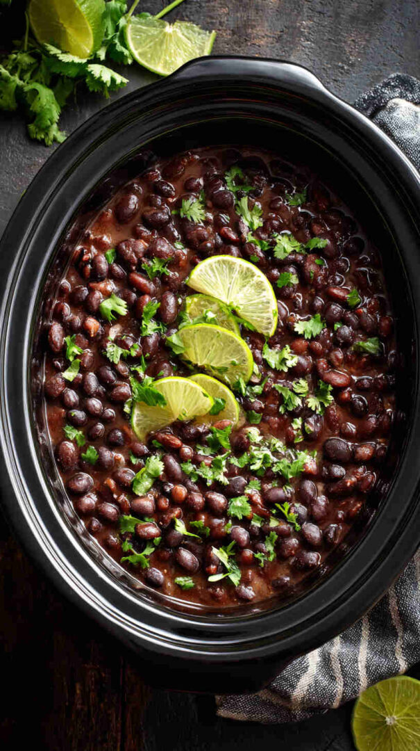 Slow Cooker Black Beans With Garlic And Lime 37
