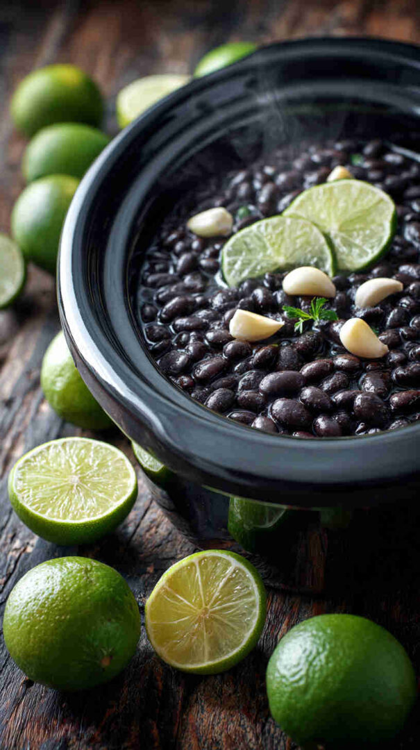 Slow Cooker Black Beans With Garlic And Lime 41