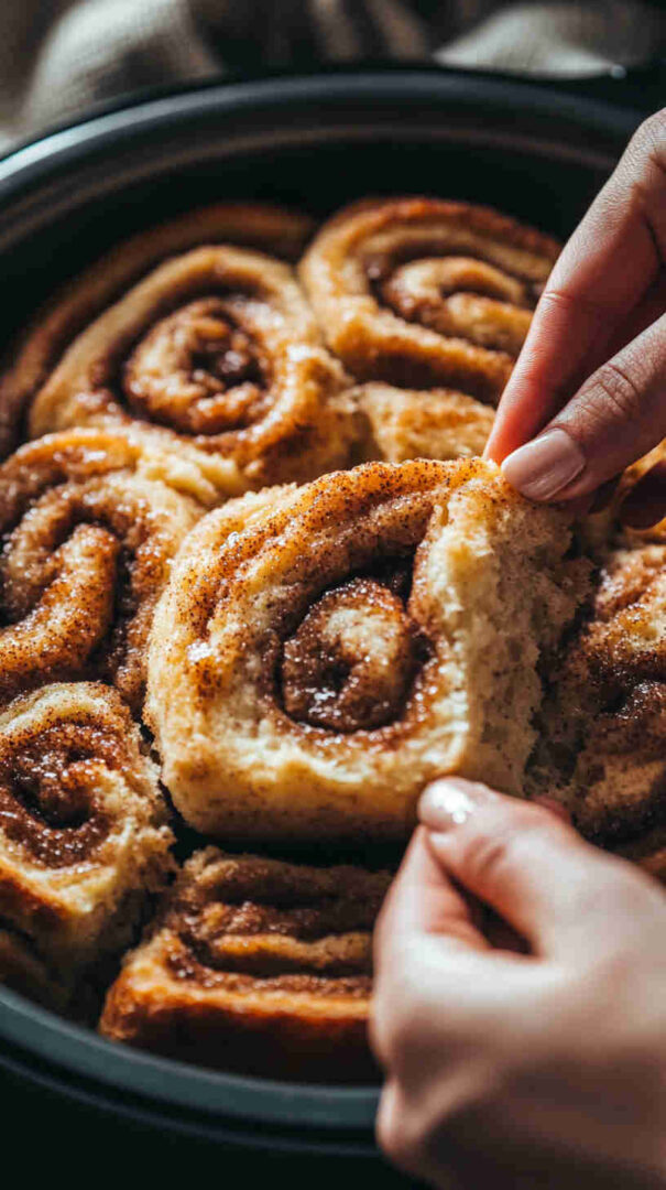 Slow Cooker Brown Sugar Cinnamon Rolls Recipe 1