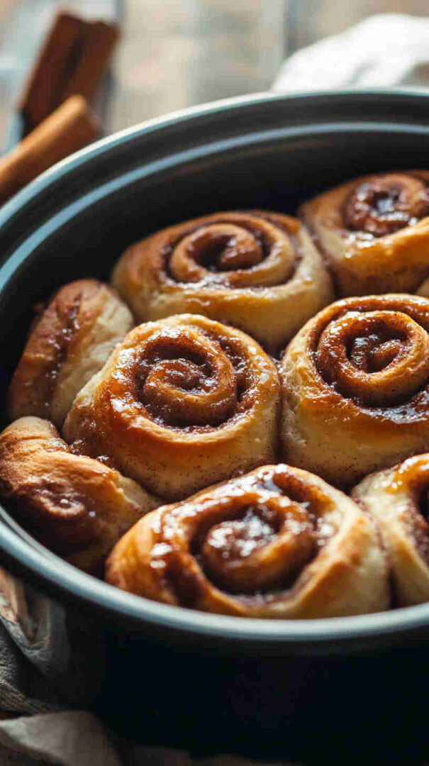 Slow Cooker Brown Sugar Cinnamon Rolls Recipe 16