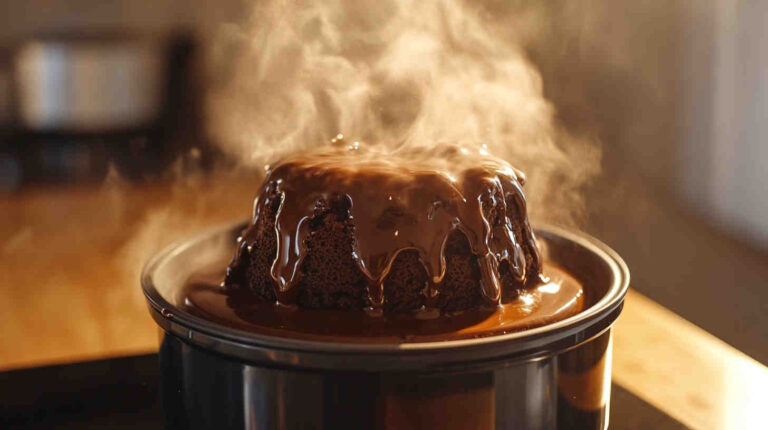 Slow Cooker Caramel Chocolate Lava Cake Recipe 2