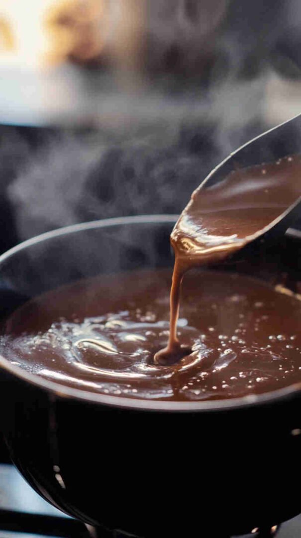 Slow Cooker Caramel Chocolate Swirl Sauce Recipe 16