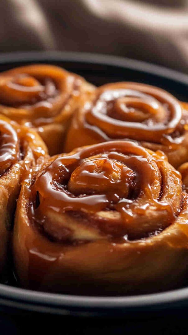 Slow Cooker Caramel Cinnamon Rolls Recipe 5