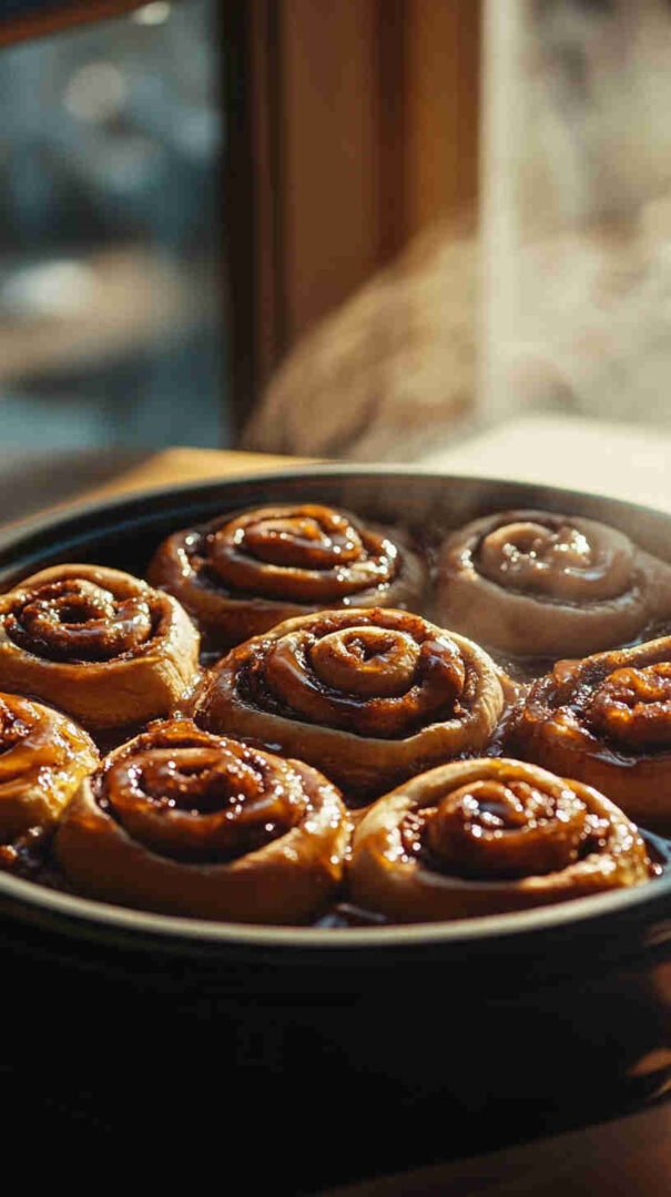 Slow Cooker Caramel Cinnamon Rolls Recipe 8