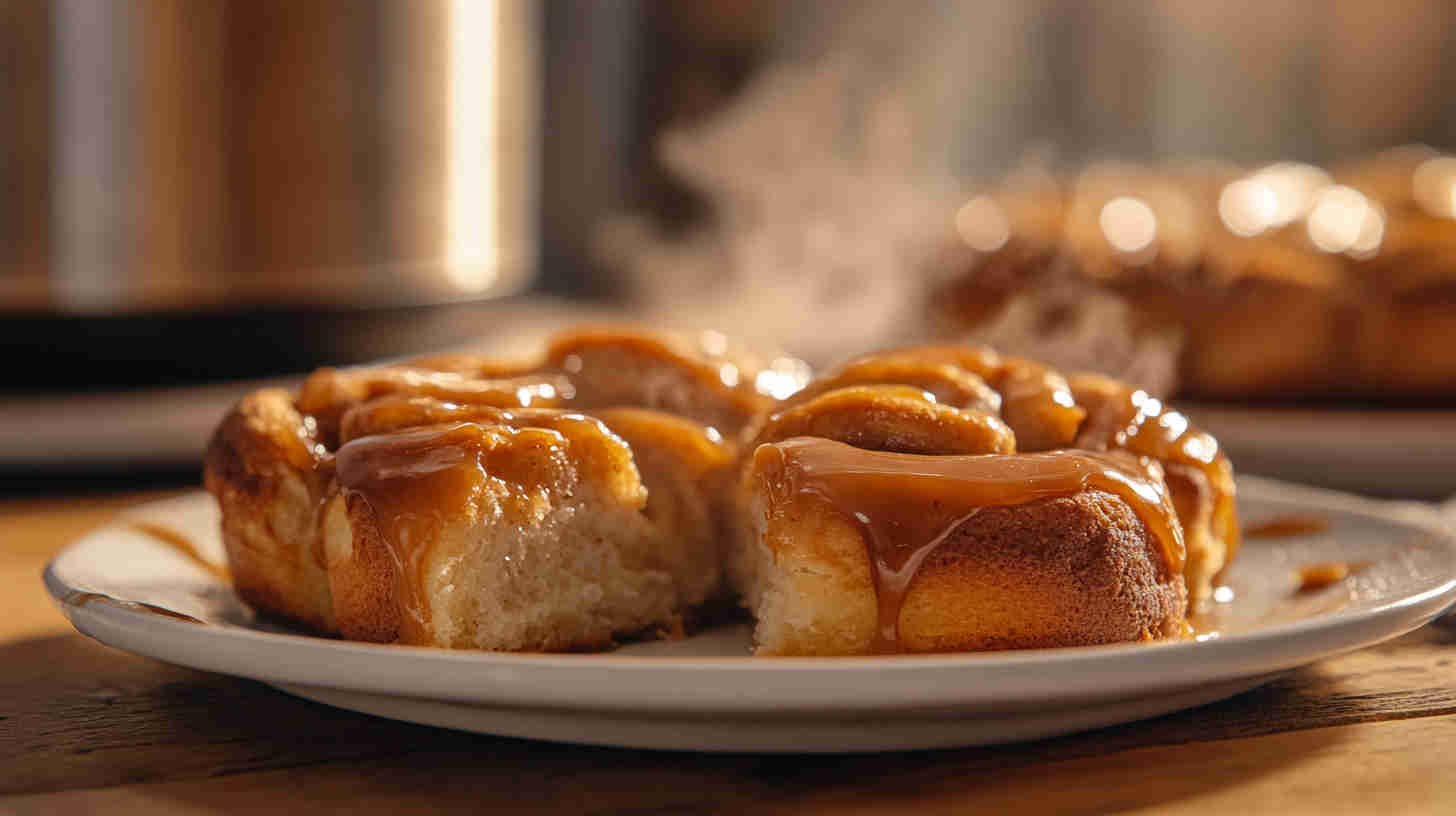 Slow Cooker Caramel Cinnamon Rolls Recipe 9