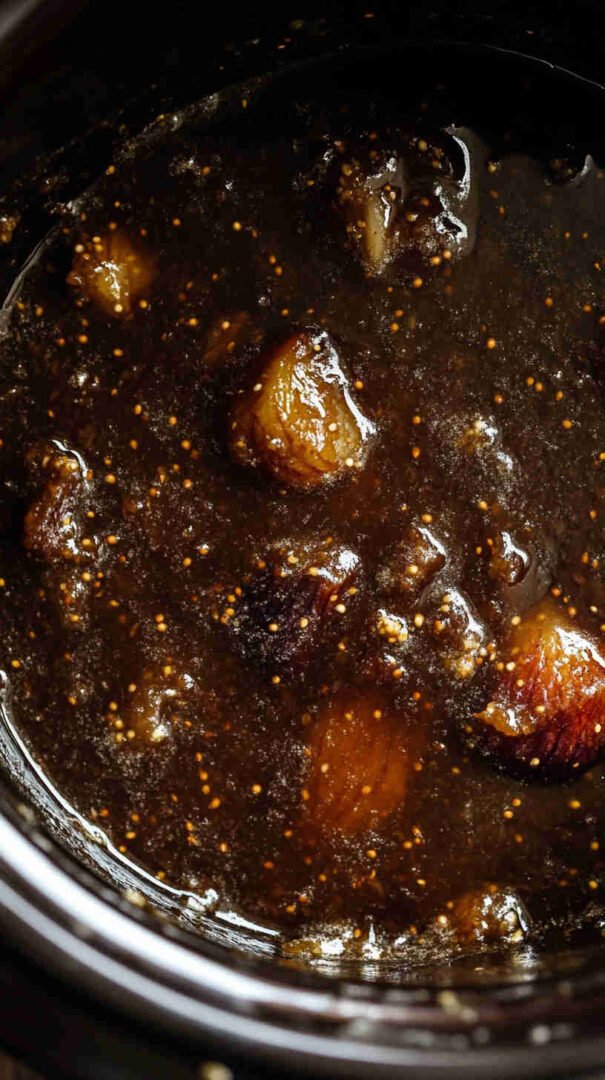 Slow Cooker Caramel Fig Sauce Recipe 8
