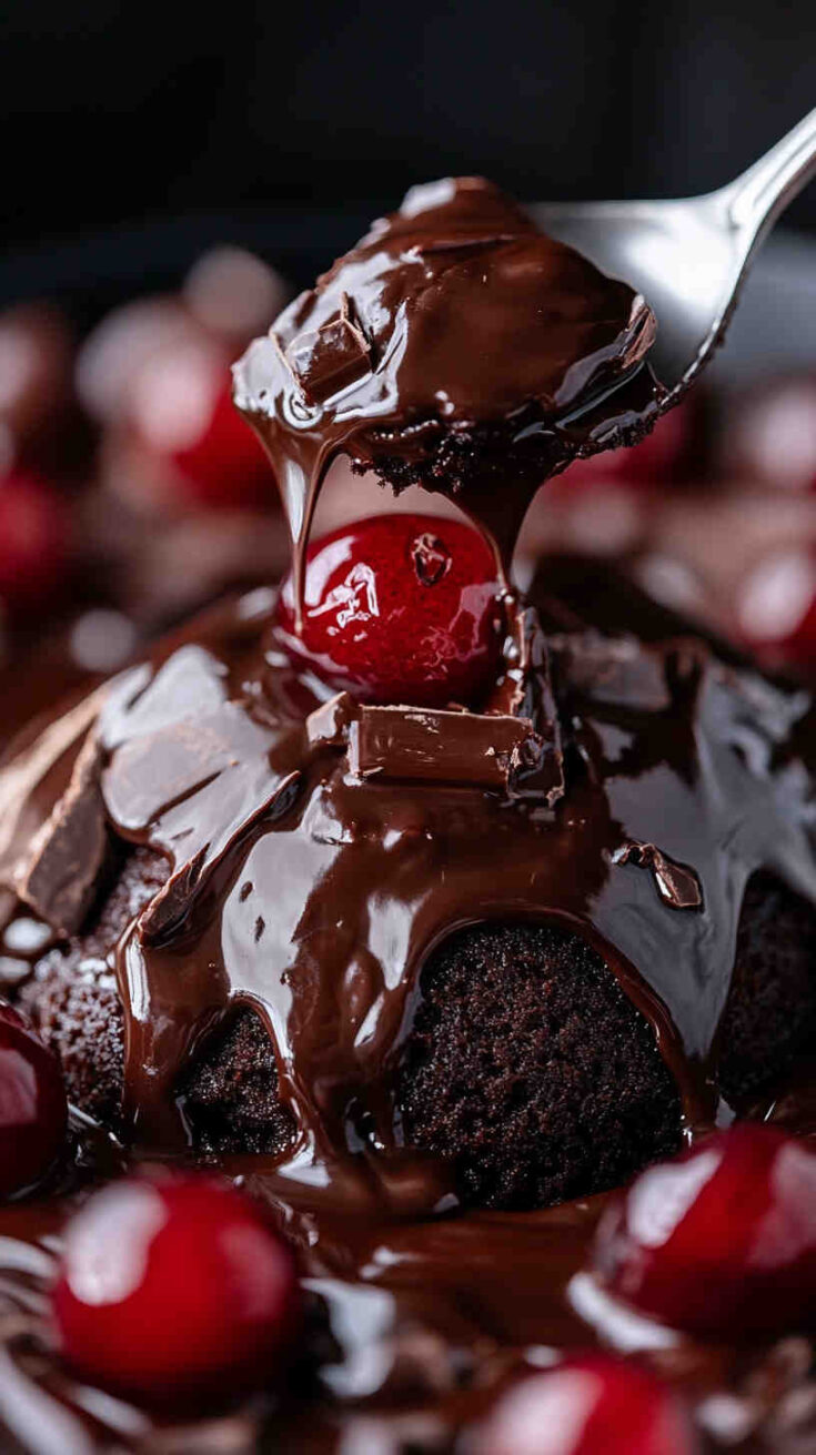 Slow Cooker Cherry Chocolate Lava Cake recipe