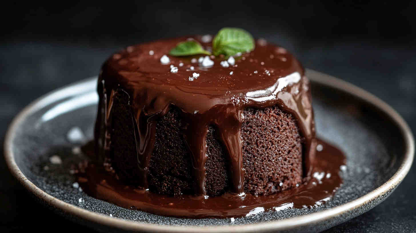 Slow Cooker Dark Chocolate Sea Salt Lava Cake Recipe 12