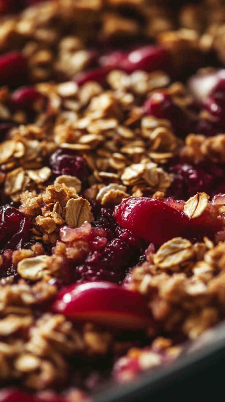 Crockpot Apple Cranberry Crisp Recipe 4