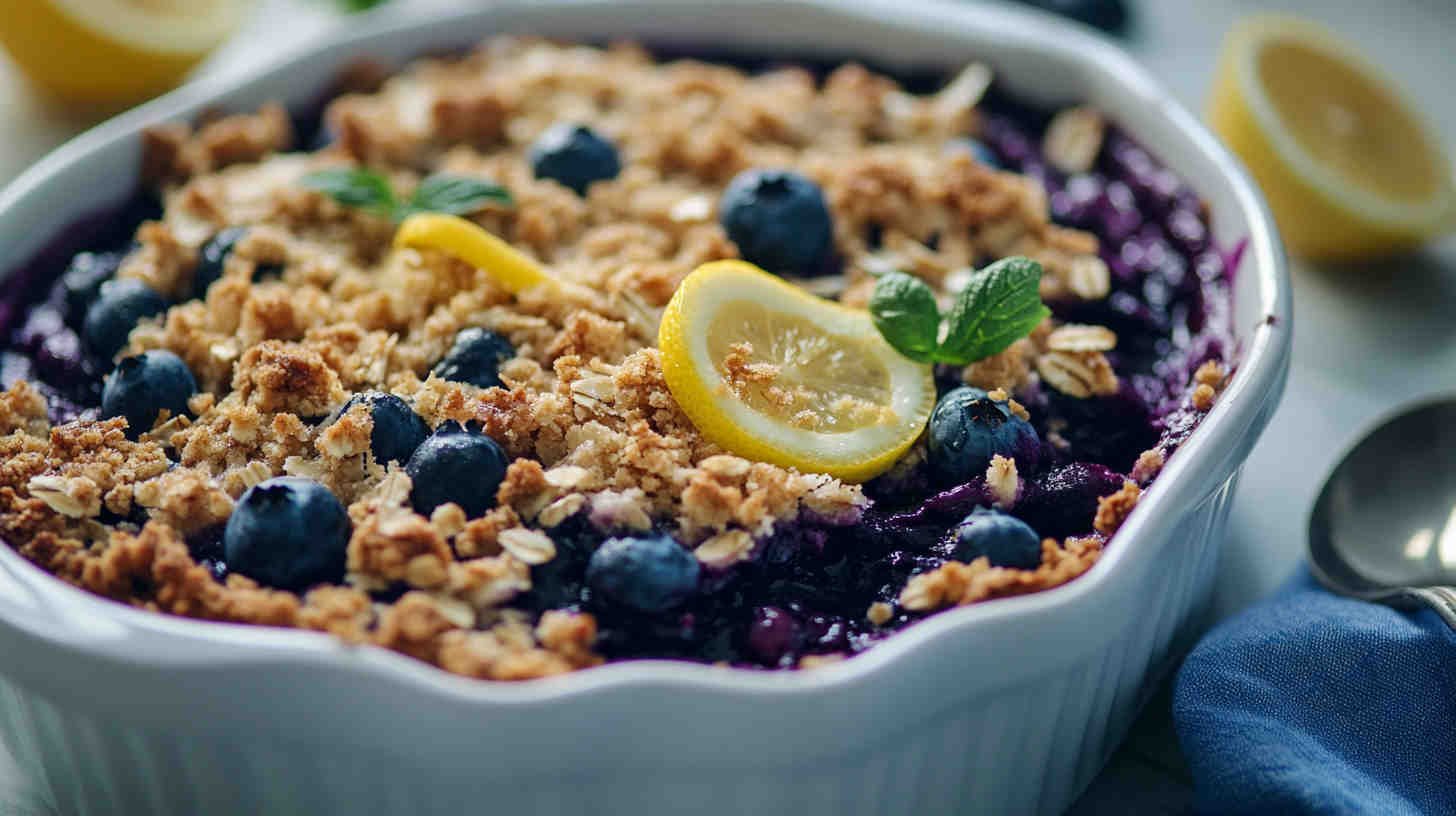 Crockpot Blueberry Lemon Crisp Recipe 9