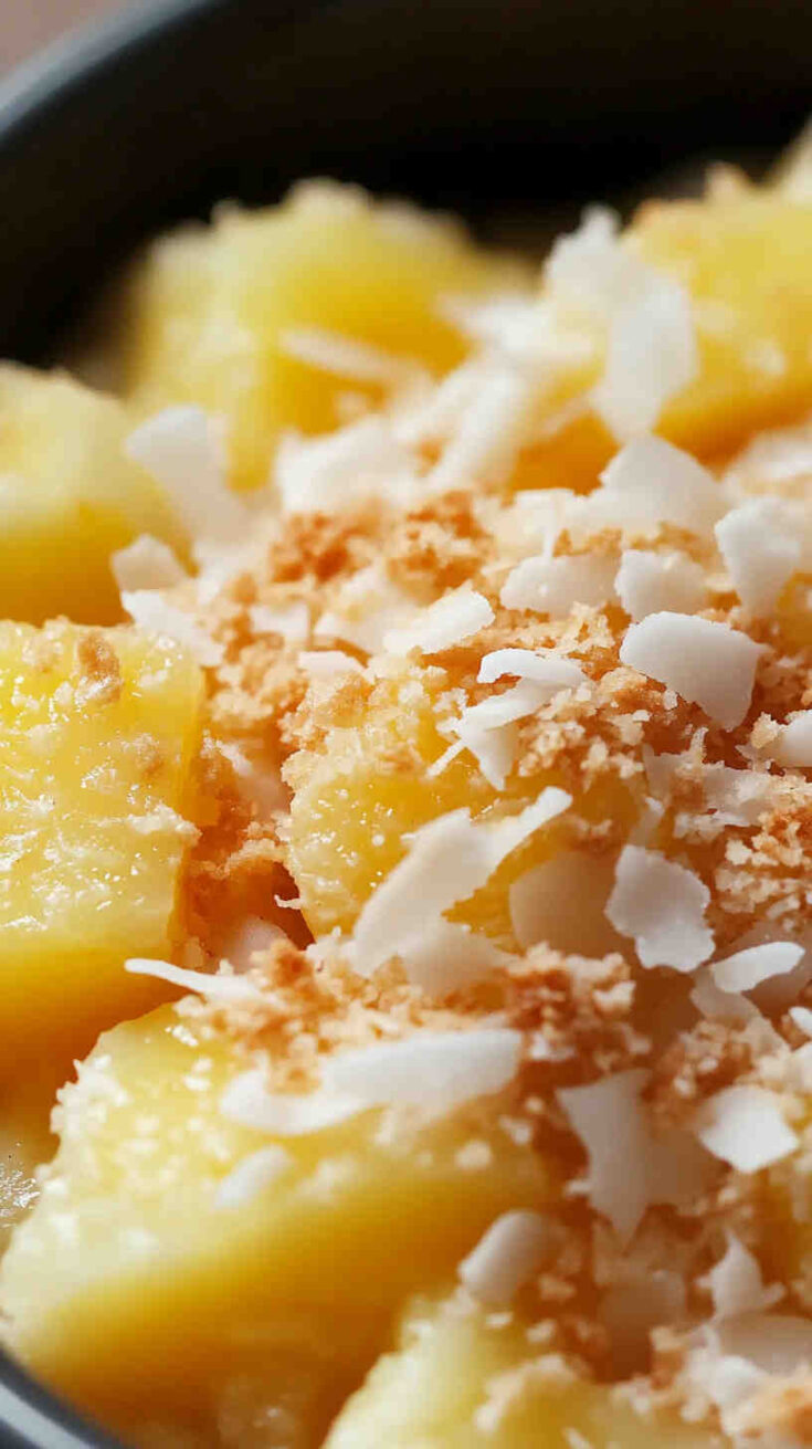 Crockpot Pineapple Coconut Crisp recipe