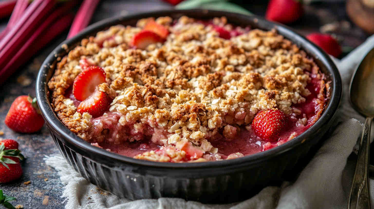 Crockpot Strawberry Rhubarb Crisp Recipe 9