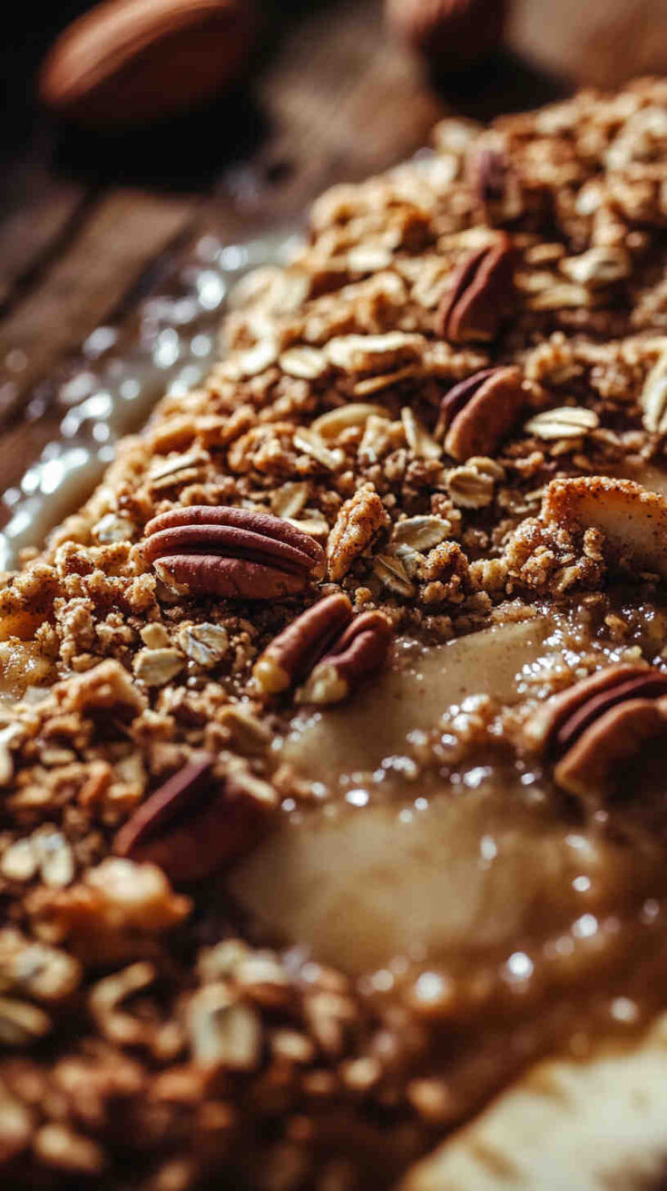 Slow Cooker Apple Pecan Crisp recipe