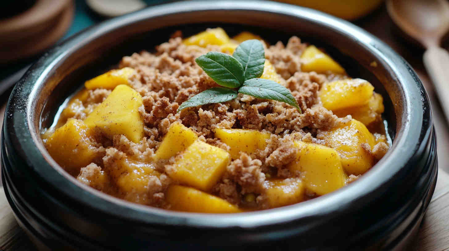 Slow Cooker Mango Crumble Recipe 4