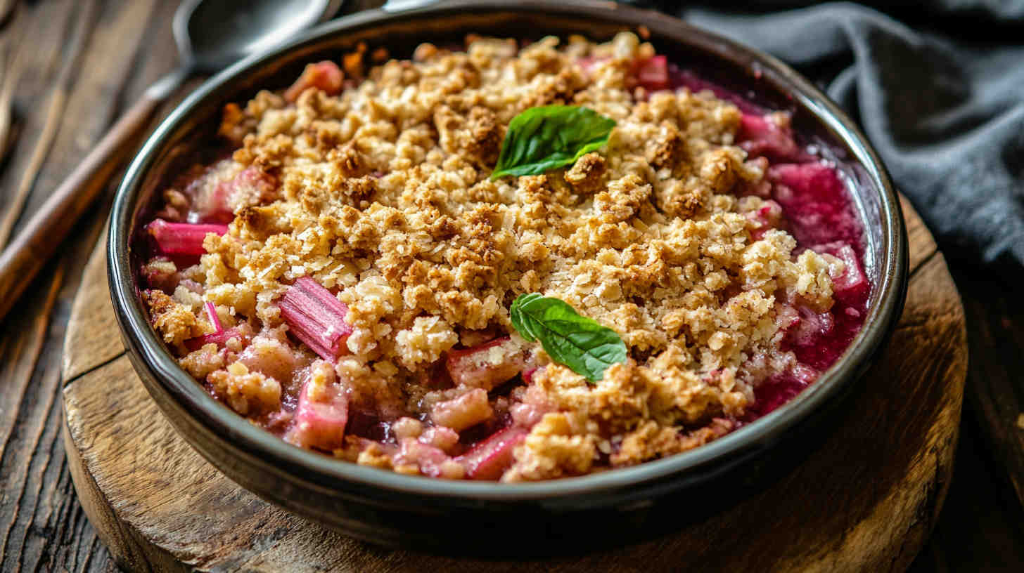 Slow Cooker Rhubarb Crumble Recipe 10