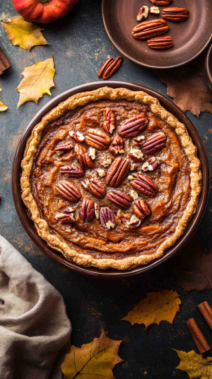 Slow Cooker Sweet Potato and Pecan Pie