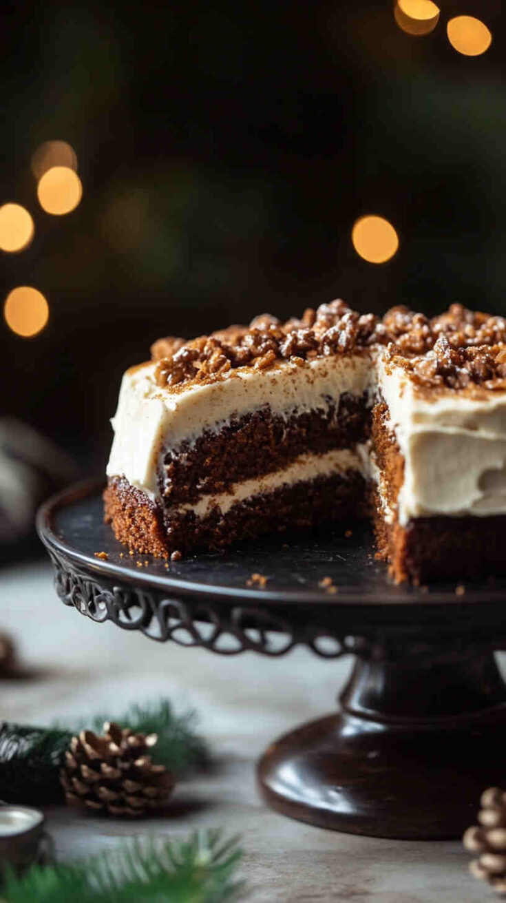 Slow Cooker Sweet Potato Gingerbread Cake