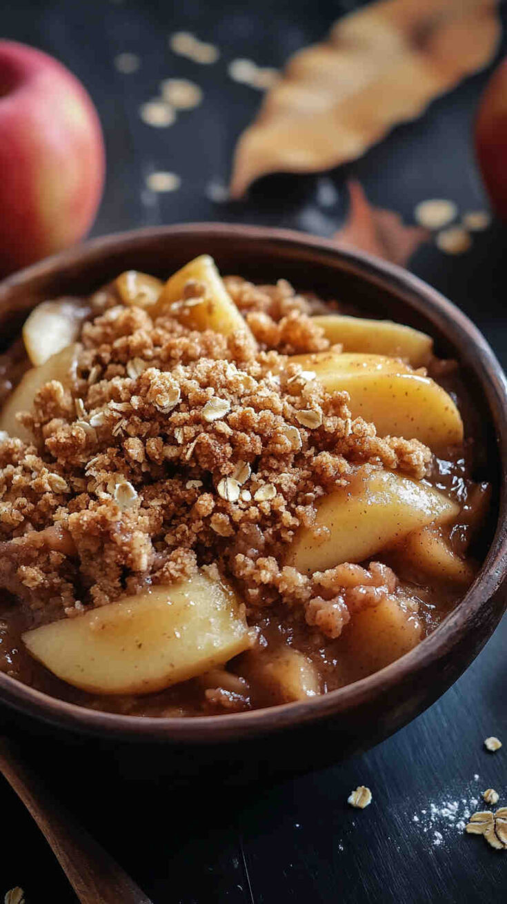 Slow Cooker Apple Ginger Crisp
