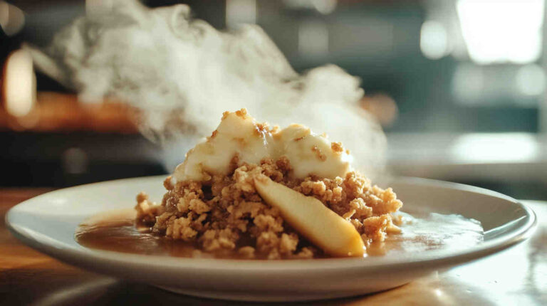 Slow Cooker Apple Ginger Crisp 6