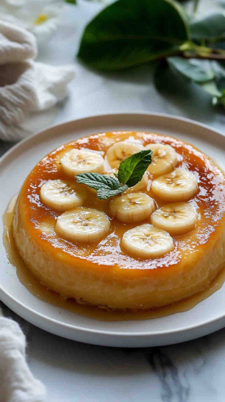 Slow Cooker Banana Coconut Flan